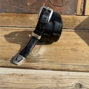 Crescent Belt Louisiana Wild Alligator Belt – Made in USA – Fits 36–40”